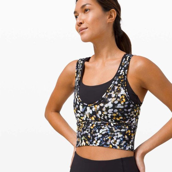 Lululemon Power Pivot Reversible Tank Top Metropolis Glow Multicolor Dot Size 2 - Picture 2 of 10